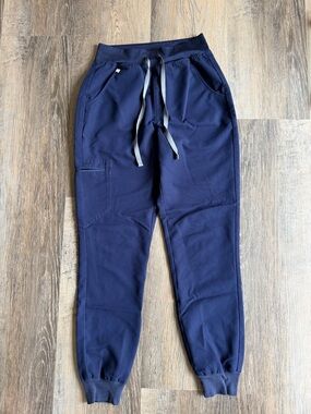 XS Figs Women's Navy Zomora High Rise Jogger Scrub Pants
